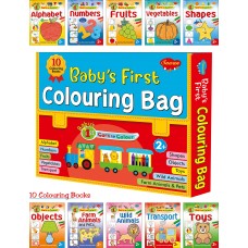 Baby's First Colouring Bag (10 Books, Age 2+)