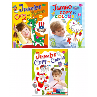 Jumbo Copy Colouring Book Set Of 3 (4,5,6)