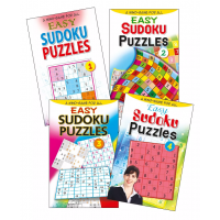 Set of 4 Sudoku Puzzles Books Easy