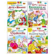 Fairy Tales Copy to Colour Books Set 2 (4 Books)