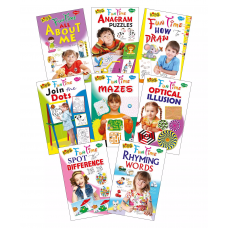 Kids Fun Time Activity Books Set Of 8