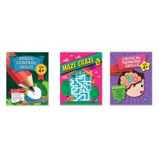 Navneet Pencil Control, Maze & Critical Thinking Activity Books for 4 +