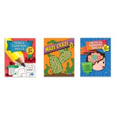 Navneet Pencil Control, Maze & Critical Thinking Activity Books for 5 +