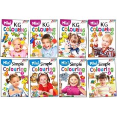 Mini KG And Simple Colouring Books Pack of 8