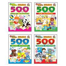 Jumbo 500 Activities Set Of 4 Books (Pinwheel)