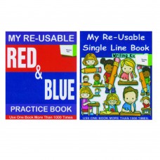 Reusable Single and RedBlue Line Book (Pack of 2)