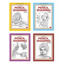 Pencil Shading Book for Kids (Bird, Action, Animal & Portraits)