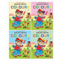 Enjoy with Colours (Set Of 4 Colouring Books)