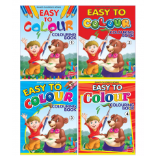 Easy To Colour (Set Of 4 Colouring Book)