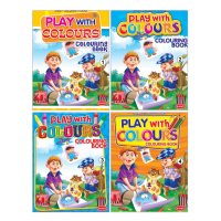 Play With Colours (Set Of 4 Colouring Books)