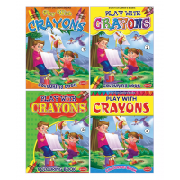 Play with Crayons (Set Of 4 Colouring Books)