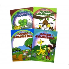 JUMBO COLOURING BOOK SET ( 4 books )