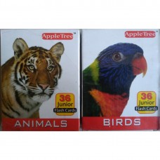 Apple Tree Jr Flash Cards (Animals + Birds)
