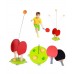Table Tennis Self Training Indoor Game For Kids (2 Racket, 4 Balls)