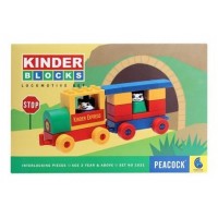 Peacock Kinder Blocks Locomotive Set