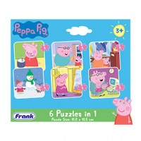 Frank Peppa Pig 6 Puzzles in 1