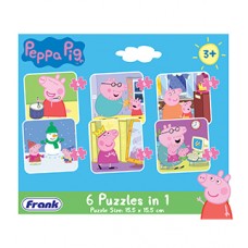 Frank Peppa Pig 6 Puzzles in 1