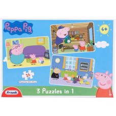 Frank Peppa Pig : 3 In 1 Puzzle (26 Pcs)