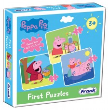 Frank Peppa Pig First Puzzle 3 in 1