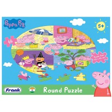 Frank Peppa Pig Round Puzzle (66 Pcs)