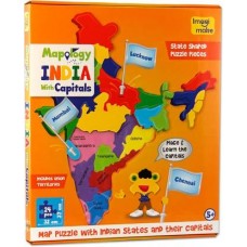 Mapology India with Capitals