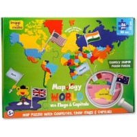 Mapology World with Flags & Capitals